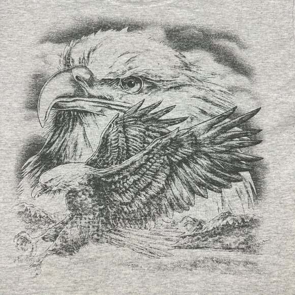 Jerzees Heavyweight Blend Graphic Short Sleeved T-Shirt Size M - Picture 5 of 5